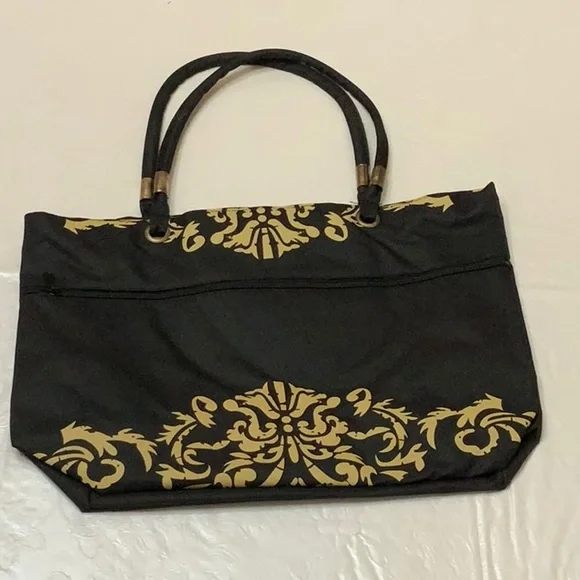 Lisa Blue Beach/Pool tote - Black - Picture 6 of 9